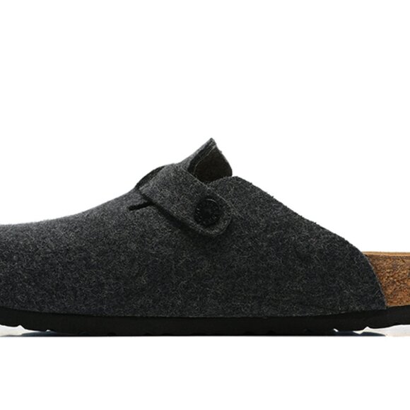 Birkenstock Unisex Boston Suede Soft Footbed Clogs - Picture 4 of 5